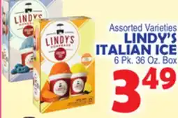 Bravo Supermarkets LINDY'S ITALIAN ICE offer