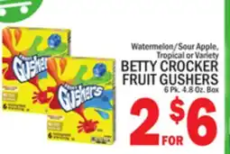 C Town BETTY CROCKER FRUIT GUSHERS offer