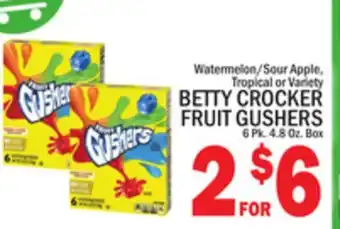 C Town BETTY CROCKER FRUIT GUSHERS offer