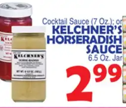 Bravo Supermarkets KELCHNER'S HORSERADISH SAUCE 6.5 Oz Jar offer