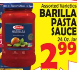 Bravo Supermarkets BARILLA PASTA SAUCE offer