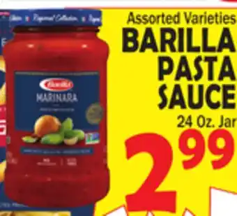 Bravo Supermarkets BARILLA PASTA SAUCE offer