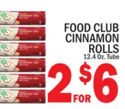 C Town FOOD CLUB CINNAMON ROLLS offer