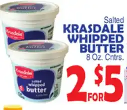 Bravo Supermarkets KRASDALE WHIPPED BUTTER offer