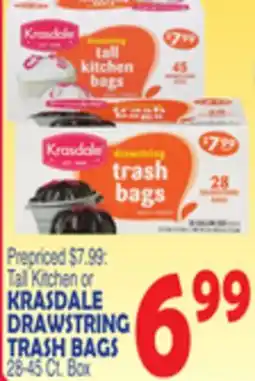 Bravo Supermarkets KRASDALE DRAWSTRING TRASH BAGS offer