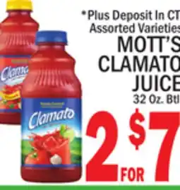 C Town MOTT'S CLAMATO JUICE offer