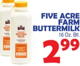 Bravo Supermarkets FIVE ACRE FARM BUTTERMILK offer
