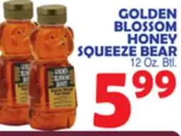 Bravo Supermarkets GOLDEN BLOSSOM HONEY SQUEEZE BEAR offer