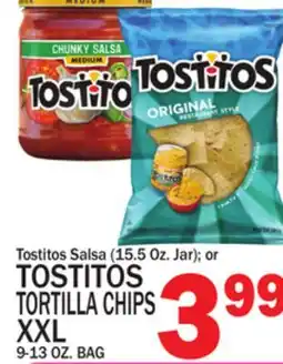 C Town TOSTITOS TORTILLA CHIPS XXL 9-13 OZ. BAG offer