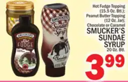C Town SMUCKER'S SUNDAE SYRUP 20 Oz. Btl offer