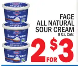 C Town FAGE ALL NATURAL SOUR CREAM offer