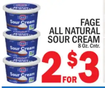 C Town FAGE ALL NATURAL SOUR CREAM offer