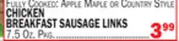C Town CHICKEN BREAKFAST SAUSAGE LINKS offer