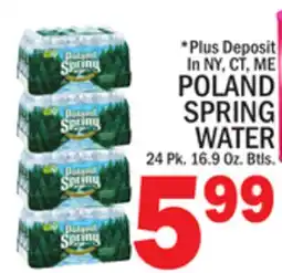 C Town POLAND SPRING WATER offer