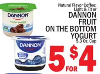 C Town DANNON FRUIT ON THE BOTTOM YOGURT offer
