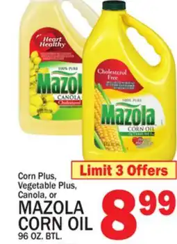 C Town MAZOLA CORN OIL offer