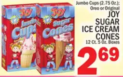 C Town JOY SUGAR ICE CREAM CONES 12 Ct. 5 Oz. Boxes offer