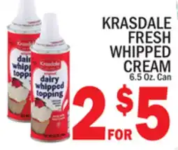 C Town KRASDALE FRESH WHIPPED CREAM offer