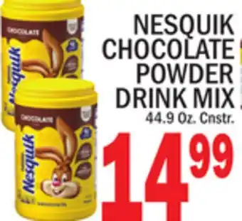 C Town NESQUIK CHOCOLATE POWDER DRINK MIX offer