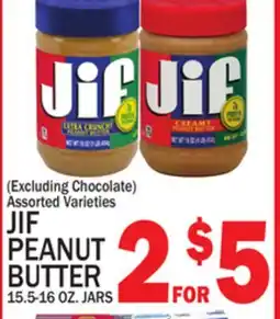 C Town JIF PEANUT BUTTER offer
