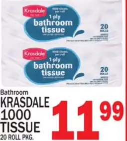C Town KRASDALE 1000 TISSUE offer