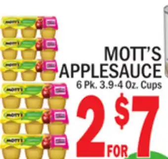 C Town MOTT'S APPLESAUCE offer