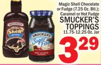 C Town SMUCKER'S TOPPINGS 11.75-12.25 Oz. Jar offer