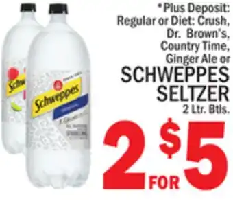 C Town SCHWEPPES SELTZER offer