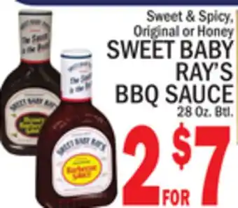 C Town SWEET BABY RAY'S BBQ SAUCE offer