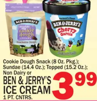 C Town BEN & JERRY'S ICE CREAM 1 PT. CNTRS offer