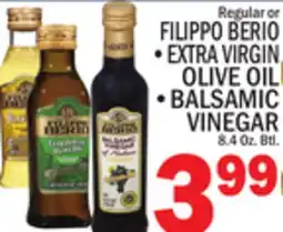 C Town FILIPPO BERIO, EXTRA VIRGIN OLIVE OIL VINEGAR offer