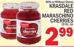 C Town KRASDALE RED MARASCHINO CHERRIES offer