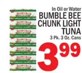 C Town BUMBLE BEE CHUNK LIGHT TUNA offer