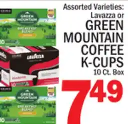 C Town GREEN MOUNTAIN COFFEE K-CUPS offer