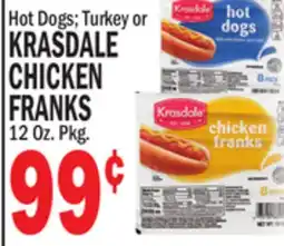 C Town KRASDALE TURKEY OR CHICKEN FRANKS offer