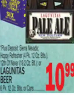C Town LAGUNITAS BEER 6 Pk. 12 Oz. Btls. or Cans offer