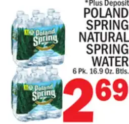 C Town POLAND SPRING NATURAL SPRING WATER offer