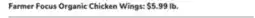 ACME Farmer Focus Organic Chicken Wings offer