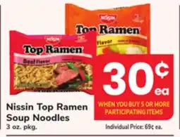 ACME Nissin Top Ramen Soup Noodles offer