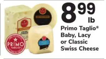 ACME Primo Taglio Baby, Lacy or Classic Swiss Cheese offer
