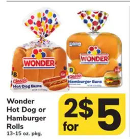 ACME Wonder Hot Dog or Hamburger Rolls offer