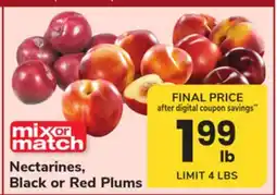 ACME Nectarines, Black or Red Plums offer