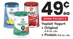 ACME Yoplait Yogurt Original 4-6 oz. ctn., Protein 5.6 oz. ctn offer