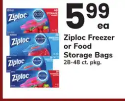 ACME Ziploc Freezer or Food Storage Bags offer