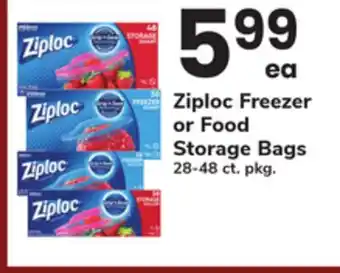 ACME Ziploc Freezer or Food Storage Bags offer
