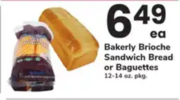 ACME Bakerly Brioche Sandwich Bread or Baguettes offer