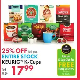 Boscov's KEURIG K-Cups offer