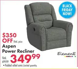Boscov's Aspen Power Recliner offer