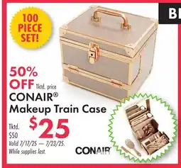Boscov's CONAIR Makeup Train Case offer