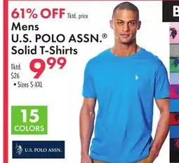 Boscov's Mens U.S POLO ASSN. Solid T-Shirts offer